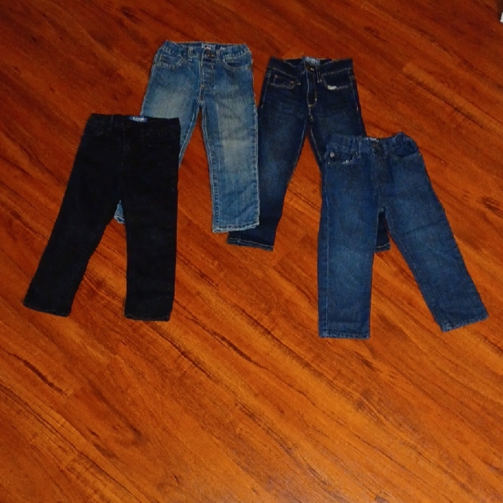 Boys Lot Of 3T Toddler Jeans. Sz. 3T Old Navy & Children's Place (4 Pcs.)